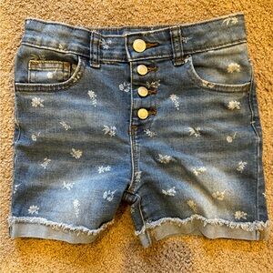 Girls Denim Jean Shorts - Size 8. Brand: Wonder Nation. Like new condition.